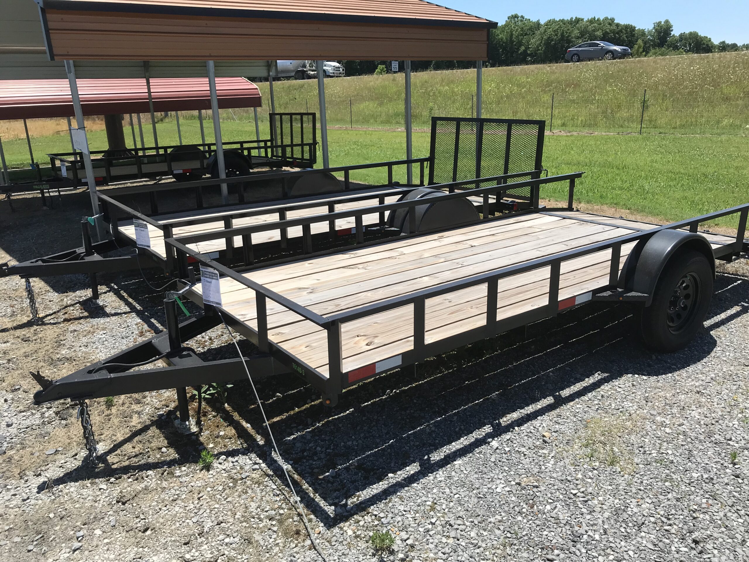 6.4 x 14 Dovetail Utility Trailer,RENT TO OWN, NO CREDIT CHECK $123.04 ...